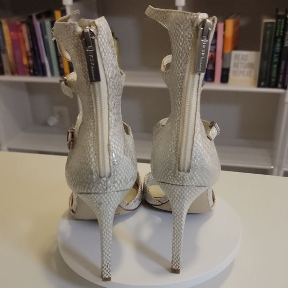 BCBGeneration Snakeskin Strappy Heels - Picture 4 of 4